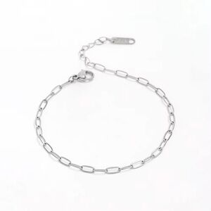 Dainty Stainless Steel Paperclip Chain Bracelet